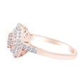 thumbnail image 2 of AFFY 5/8 Carat Round Cut White Natural Diamond Cluster Ring In 10K Solid Rose Gold (0.62 Cttw), 2 of 2