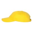 thumbnail image 2 of Valucap - Adult Bio-Washed Classic Adjustable buckle Dad’s Cap, Neon Yellow, 2 of 3