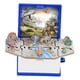 thumbnail image 2 of Figura plegable libro llavero 3D libro plegable tridimensional para Goody Bag Filler dinosaurio azul SM SunniMix llavero libro, 2 of 8