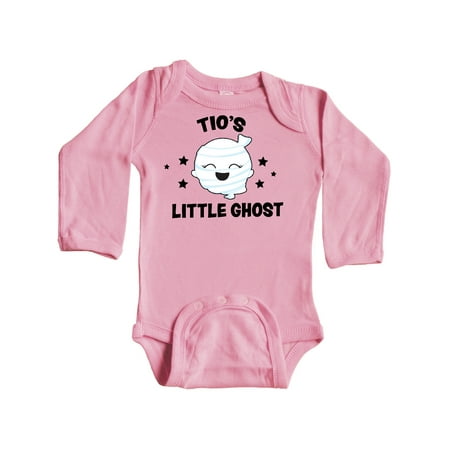 

Inktastic Cute Tio s Little Ghost with Stars Gift Baby Girl Long Sleeve Bodysuit