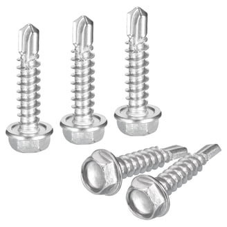 160PCS #8 Self-Tapping Screws Kit - 5 Sizes (1/2" To 2"), 410 Stainless Steel, Modified Truss Head For Metal, Wood, Plastic