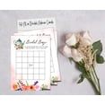 thumbnail image 4 of Inkdotpot Bridal Wedding Shower Bachelorette Party Bulk Blank Square Fill In Gift Ideas 50Tea PartyBingoGameCards, 4 of 7