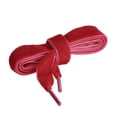 thumbnail image 3 of Cordones Planos Allegra K de Terciopelo 0.6 pulgadas de Ancho para Zapatillas zapatos Botas Rojo 110cm, 3 of 6