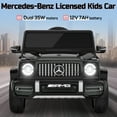 thumbnail image 6 of TOKTOO 12V Electric Car for Toddler, Mercedes-Benz G63 Licensed Kids Ride on Toys, Toddlers Ride on Car with Parental Remote Control & LED Lights & Music, Black, 6 of 8