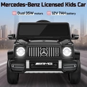 TOKTOO 12V Electric Car for Toddler, Mercedes-Benz G63 Licensed Kids Ride on Toys, Toddlers Ride on Car with Parental Remote Control & LED Lights & Music, Black