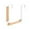 B, variante sur Crochets pour Portes Pliables en Bois Crochets par-Dessus la Porte Crochet de Porte en Bois Massif Porte-Manteau Sans Trace Étagère de Rangement