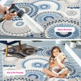 thumbnail image 4 of SAFAVIEH Cabana Brynn Floral Indoor/Outdoor Area Rug, Grey/Blue, 5'3" x 7'7", 4 of 18