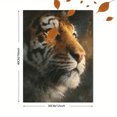 thumbnail image 3 of Realistic Tiger Portrait Canvas Print, Wild Animal Oil Painting Modern Home Bedroom Living Room Home Wall Decor Art, 3 of 8