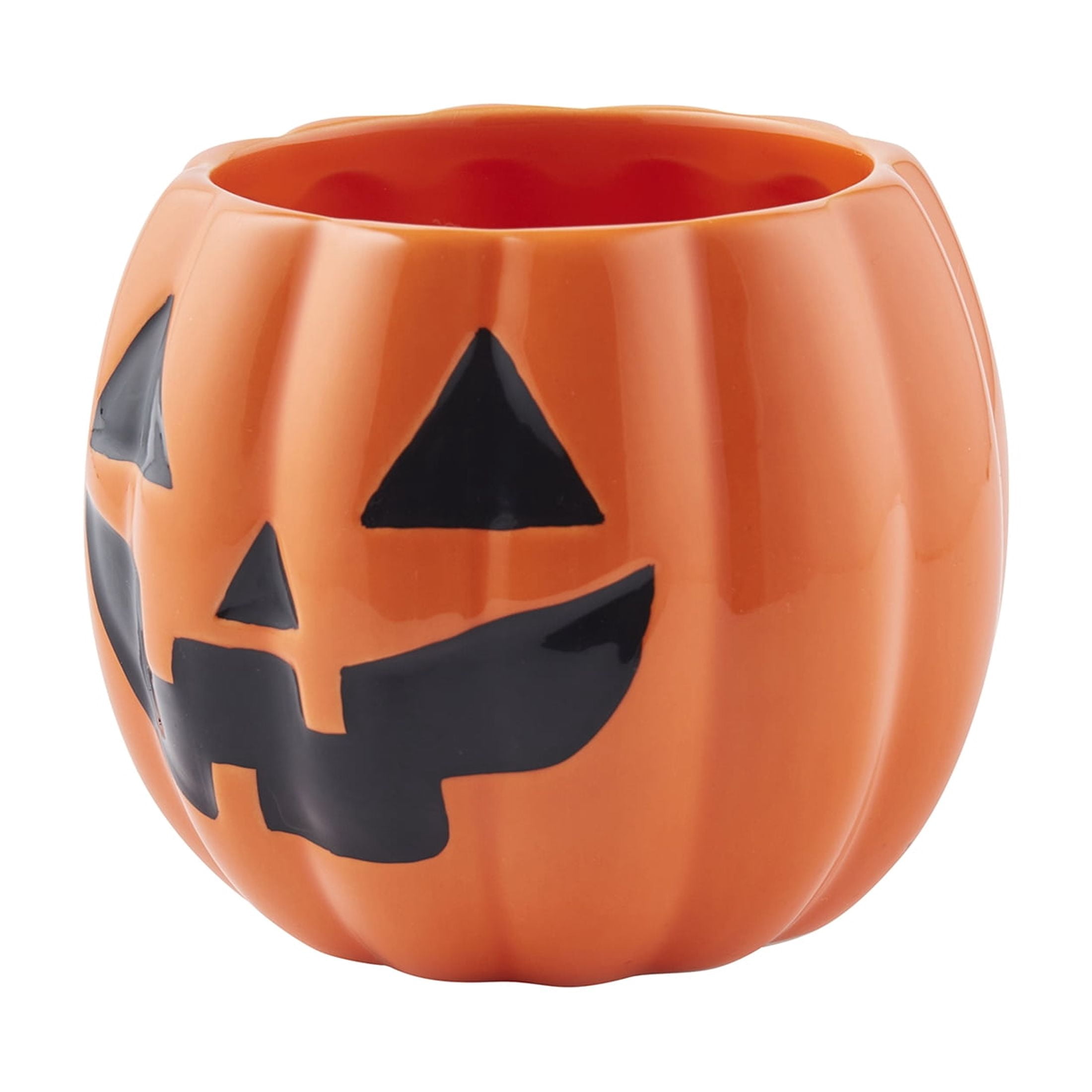 Way to Celebrate! 2-Piece Ceramic Pumpkin Bath Accessory Set, Orange