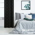 thumbnail image 5 of Deconovo Gold Diamond Foil Print Blackout Curtains for Living Room, 42x84 inches, 2 Panels(Black), 5 of 5