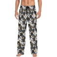 thumbnail image 2 of FREEAMG Stars Camouflage Pajama Pants for Men, Men's Separate Bottoms, Pure Cotton Comfortable Lounge Pants for Men（13）, 2 of 7