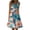 Pink, variant on Sleeveless Marine Life Print Beach Sundress - Relaxed Fit Flow Summer Dresses for Women 2025 with Casual Midi Length & Functional Pockets Pink 4XL