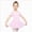A36-Pink, variant on Girls Short Sleeve Dance Leotard with Skirt and Ruched V-Neck,Ballet Bodysuit