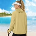 thumbnail image 5 of Girls Boys UPF 50+ Sun Protection Hoodie Jacket Ice Silk Zip Up Lightweight Long Sleeve UV Shirt with Face Mask Thumb Hole Green 1-4 Years, 5 of 8