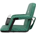 thumbnail image 6 of Stadium Seat Reclining Bleacher Chair Folding - Dark Green, 6 of 9