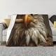 thumbnail image 1 of Fotbe Funny Bald Eagle Manta de Franela con Estampado, Manta Ultrasuave para Cama, Sofá, Auto, Hipoalergénica y Antibolitas-50"x40", 1 of 6