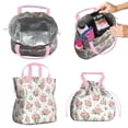 thumbnail image 2 of Pioneer Flower Drawstring Lunch Bag Women - Drawstring Lunch Bag Insulated for Work Office - Stain-Resistant Large Lunchbags for Women with Multi-Pockets, 2 of 6