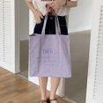 thumbnail image 5 of Macaron Color Handbag for Bebe Letter Embroidered Canvas Bag Shoulder Bag for Fe, 5 of 5