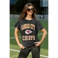 thumbnail image 5 of Women's Gameday Couture Black Kansas City Chiefs Relaxed Flutter Sleeve T-Shirt, 5 of 7