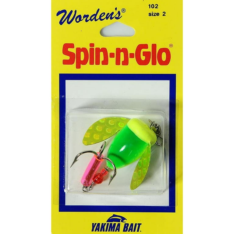 Yakima Bait Worden's Spin-N-Glo Fishing Lure, Lime Chartreuse