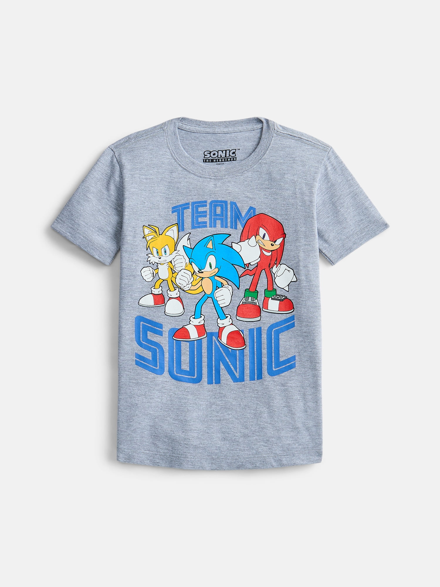 Sonic the Hedgehog Boys Crewneck Graphic Tee with Short Sleeves, 3-Pack, Sizes XS-2XL