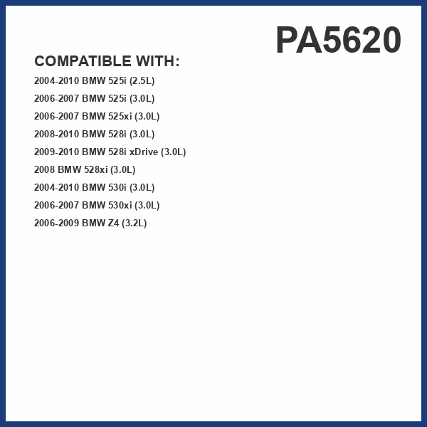 PG PA5620 Engine Air Filter | Fits 2004-2010 BMW 530i 3.0L, 525i 2.5L; 2008-2010 528i 3.0L; 2006-2009 Z4 3.2L
