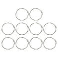 thumbnail image 1 of Uxcell 100pcs Cadenas de Bolas de 4 Pulgadas con Conector de Bola de Metal de 2.4mm, Plata, 1 of 7
