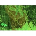 thumbnail image 1 of Ahgly Company Indoor Rectangle Abstract Green Modern Area Rugs, 5' x 8', 1 of 4