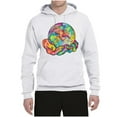 thumbnail image 2 of Wild Bobby Rainbow Painted I've Got The Whole World Dean Russo Design Inspirational/Christian Unisex Hoodie Sweatshirt, White, Medium, 2 of 6
