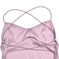thumbnail image 5 of Seductive Satin Strapless Backless Long Dress With Waist Cinching Tie, 5 of 6