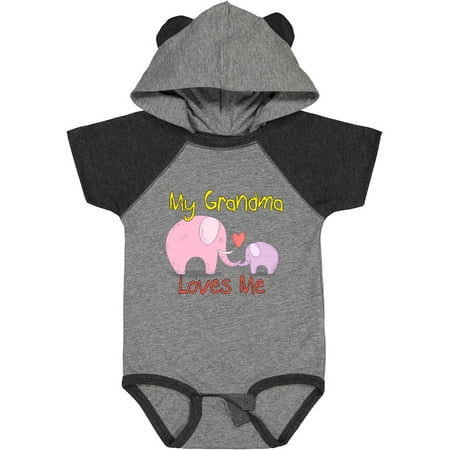 

Inktastic My Grandma Loves Me Gift Baby Boy or Baby Girl Bodysuit