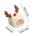 thumbnail image 2 of Fiudx Babero Navideño para Mascotas, Delantal Rojo de Papá Noel, Tela Suave y Cómoda, Adorable Adorno para Mascotas, Accesorios Navideños, Ideal para Fotos, Tamaño Pequeño y Mediano, Mascotas de 1 a, 2 of 2
