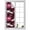 Red, variant on White Flying Cranes Window Privacy Film, Pink Peony Flowers Floral Vines Rustic Garden Frosted Glass Window Clings Static Cling UV Heat Blocking Reusable Door Sticker for Bathroom 19.6 x 39.3 Inch