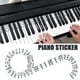 thumbnail image 1 of Etiquetas de notas de Piano reutilizables de silicona YONGSHENG 88 teclas, 1 of 5