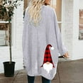 thumbnail image 2 of Uhndy 2022 Jackets for Women, Women Casual Christmas Printed Blouse Mid-Length Cardigan Long Sleeve Tops Sweater Winter Coats Christmas Gifts for Women, 2 of 6