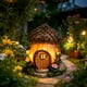 thumbnail image 1 of Estatua de jardín con forma de bellota y luz solar – Bonita decoración para exteriores, ideal para patio, jardín y balcón – Hecha a mano en resina, resistente a la intemperie y con luz nocturna a, 1 of 6