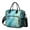 Teal Gold Marble-2, variant on OBREWU Teal Gold Marble Women's Insulated Leakproof Large Lunch Bag, Oxford Cloth