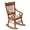 Brown, variant on TABLZONE Brown Wooden Dollhouse Rocking Chair Vintage Decorative Model