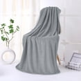 thumbnail image 4 of Bath Towel, Microfiber Bath Towel, Quick Dry Absorbent Shower Towel, Soft Lightweight Towel for Bathroom Travel Swimming, Large Plush Bath Sheet, Gray, AKLJWH, 4 of 6