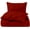 Burgundy Solid, variant on 5 Piece Pinch Pleated Pintuck Duvet Cover Set With Zipper Closure , 100% Egyptian Cotton, 400 Thread Count, Extra Smooth and Luxirous, Lavender Solid, Queen Size.