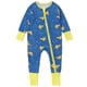 thumbnail image 2 of Cowsor Onepiece Romper Baby Boy Girl Newborn Zip Up Outfit Long Sleeve Rollover cuffs, 2 of 7