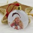 thumbnail image 3 of Lubelski Christmas Tree Round Star Ornament Picture Photo Frame Gift Family Memory Decor, 3 of 7