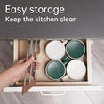 thumbnail image 6 of KitchenKey Triangle Roll-Up Dish Drying Rack for Sink Corner Small Foldable Stainless Steel Over The Sink Multipurpose Kitchen Drainer Caddy Trivet Rustproof Storage Shelf (Chocolate Brown), 6 of 18