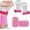 Pink-L, variant on 2 Sets Gymnastics Hand Grips Gloves Wristbands, Gymnastic Hand Grips Gymnastic Bar Palm Protection and Wrist Support Sports Accessories for Boys Girls Youth Kids Workout and Exercise(S)