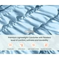 thumbnail image 3 of SGI Oversized Queen Multi Ruffle Comforter Set Microfiber Light Blue 3 Piece, 3 of 5