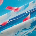 thumbnail image 5 of Manfei Cute Flamingos Kitchen Curtains，Colorful Surfboards Pink Floral Black Out Curtains Pack of 2 (42x63 Each), 5 of 7