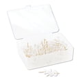 thumbnail image 1 of U Brands UBR3087U0624 0.437 in. Plastic Standard Push Pins, Clear & Gold - Pack of 100, 1 of 2