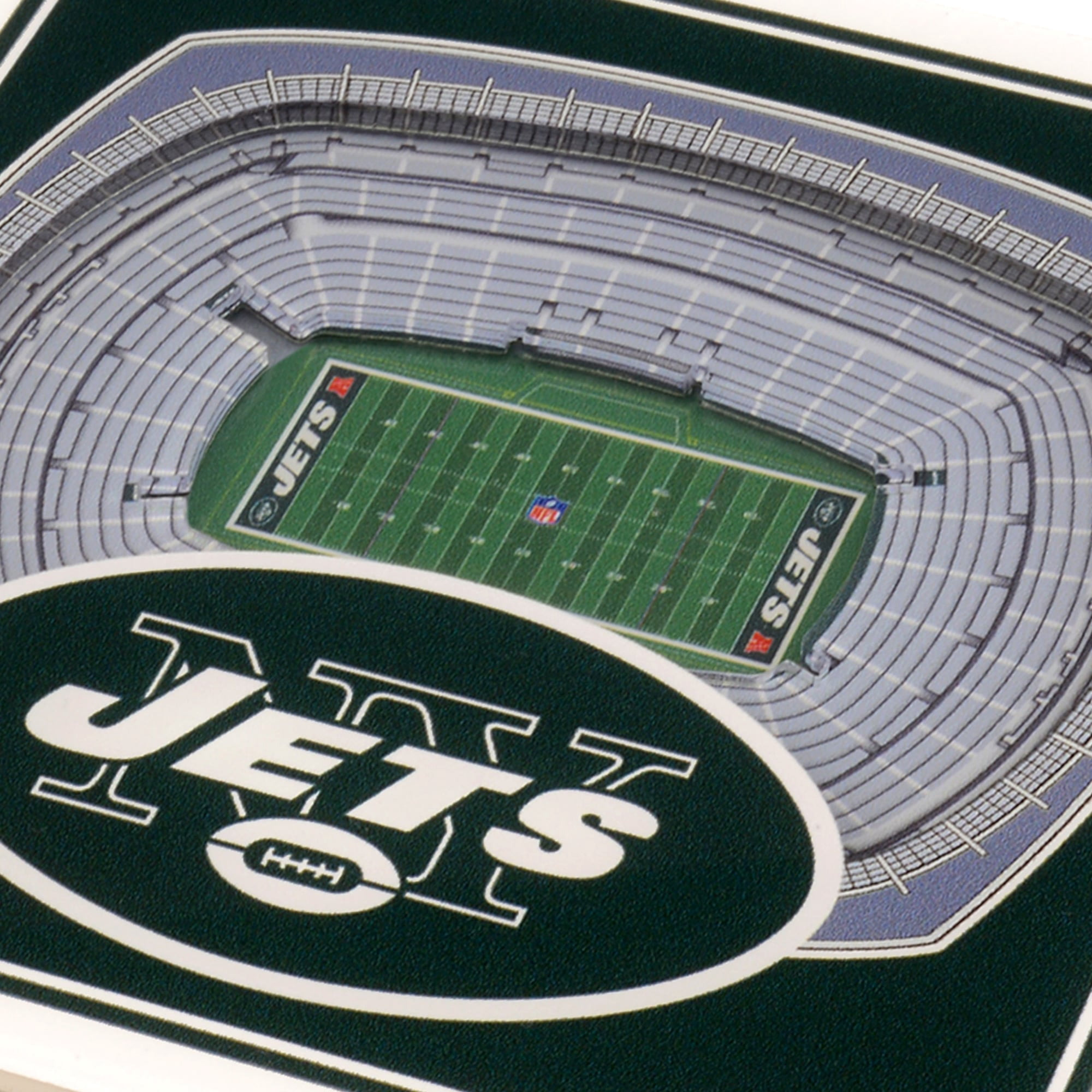 New York Jets 3D StadiumViews Coasters - Green