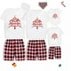 thumbnail image 2 of Pijamas familiares a juego de Navidad, conjunto de Pijamas cortos, exclusivo, Feliz Navidad, hermoso árbol, 2 of 3