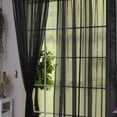 thumbnail image 3 of Cortinas transparentes para ventana, 2 paneles, de gasa, que filtran la luz, para dormitorio, sala de estar, habitación infantil, cocina y patio., 3 of 6